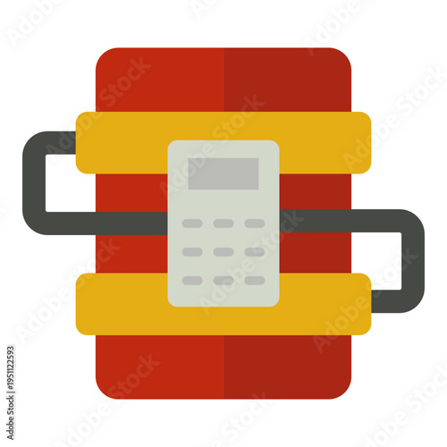 Time Bomb with Timer, Red Dynamite Stick