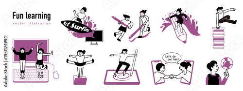 Fun learning. Let's learn while playing. 