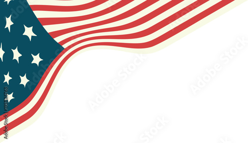 American Flag Wave Corner