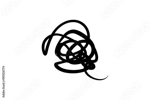 もやもや・悩み・ぐちゃぐちゃなどのストレスを表すマーク