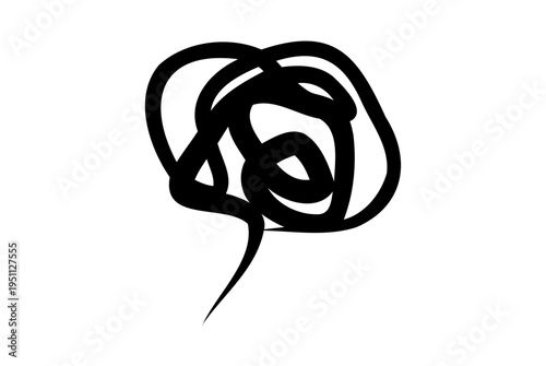 もやもや・悩み・ぐちゃぐちゃなどのストレスを表すマーク