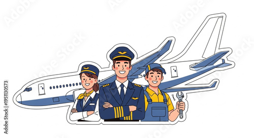 Airline pilots and flight attendants.