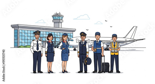 Airline Crew Airport Staff Uniforms.