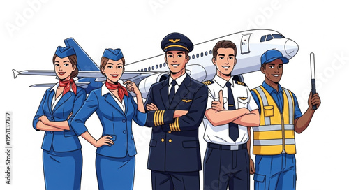 Airline Crew and Ground Staff.