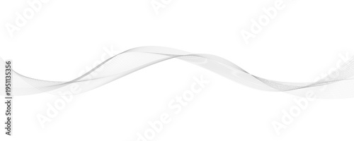 Abstract Wavy Grey Lines Background