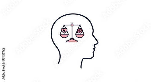 A symbolic representation of mental balance.