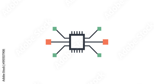 A simple electronic component diagram.