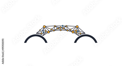 Glasses frame with geometric pattern.