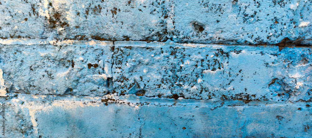 Obraz premium old blue wall
