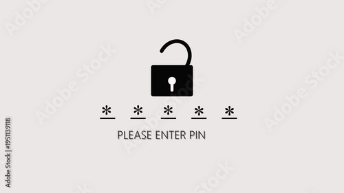 Padlock silhouette animation with keyhole symbol on dark background. Padlock silhouette security protection concept for digital safety visuals. Padlock silhouette abstract security icon motion.