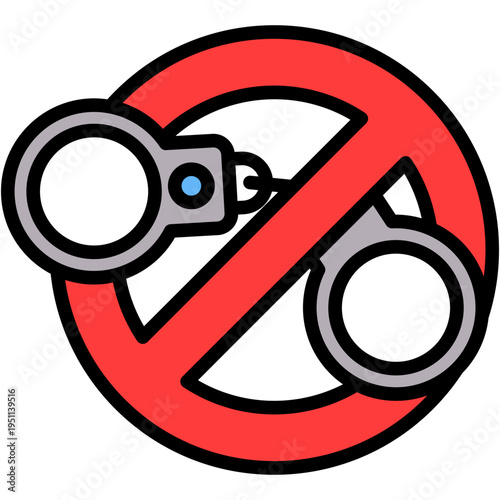 Crime Prevention lineal color icon