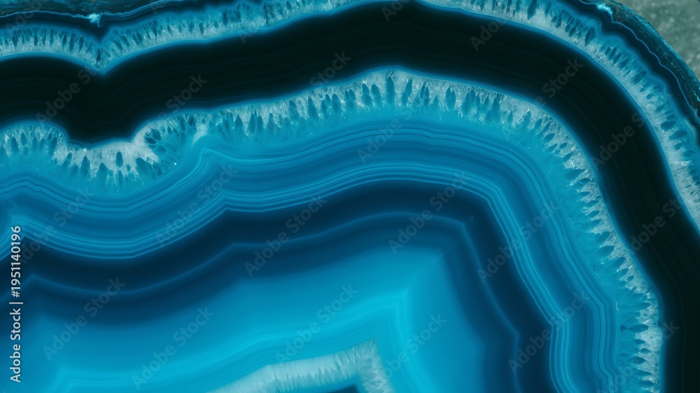 custom made wallpaper toronto digitalCaptivating macro photograph showcasing the intricate patterns and vibrant shades within a polished blue agate gemstone slice