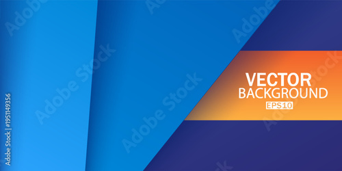 Abstract background with blue paper layers. RGB EPS 10 vector illustration