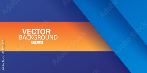 Abstract background with blue paper layers. RGB EPS 10 vector illustration