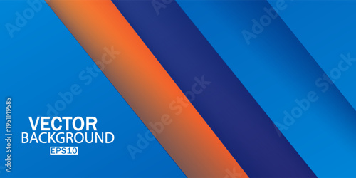 Abstract background with blue paper layers. RGB EPS 10 vector illustration