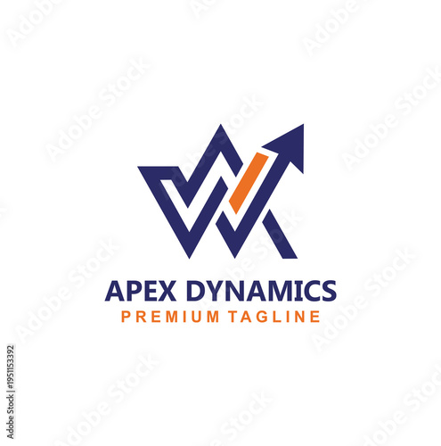 Modern geometric arrow logo for financial growth and business success. Free Download Modern geometric arrow logo for financial growth and business success. - GFXLoad