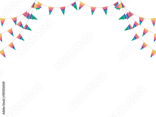 ガーランド三角ひも、曲線、21虹濃F2