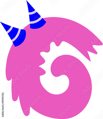 Letter G Monster Typography for Playful Student Teacher Decoration Classroom Style