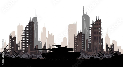 City Skyline Urban Landscape Buildings.