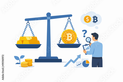 Comparing gold and bitcoin investments, a financial strategy for future assets
