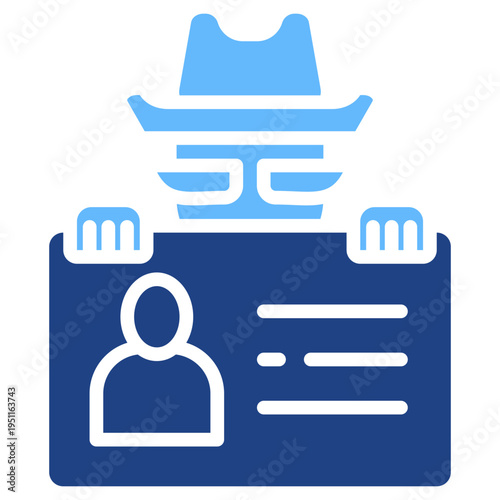 Identity Theft glyph color icon