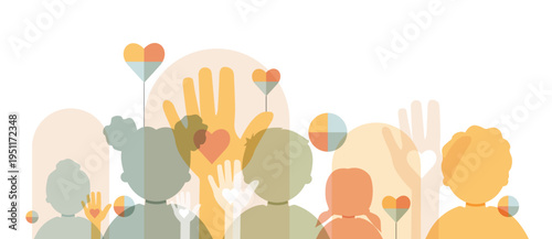 Silhouettes of children.