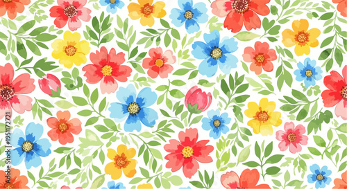 Tableau sur toile Soft pastel botanical design with delicate blossoms and harmonious arrangement