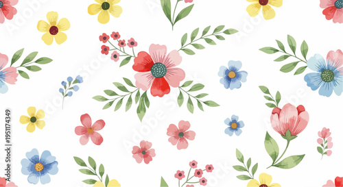 A vibrant floral tapestry capturing the joy and beauty of blooming gardens