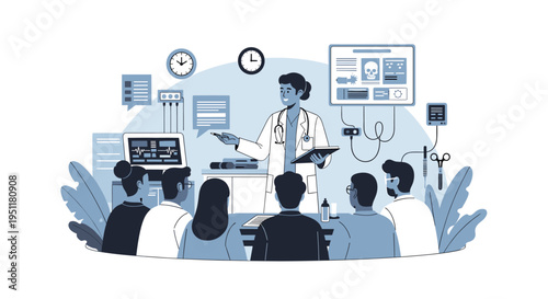 Abstract Airplane Illustration