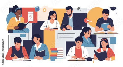 Focused Student Taking Notes