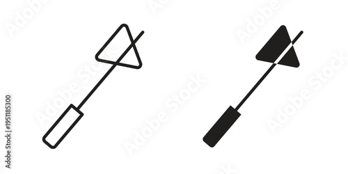 reflex hammer icon line drawing. Minimalist style icons