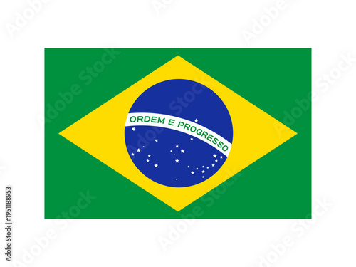 ブラジルの国旗のイラスト素材4