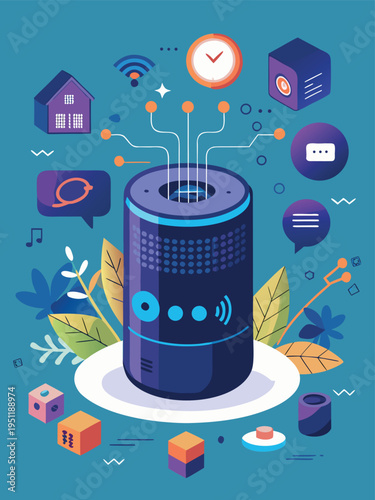 Smart speaker for innovative smart home device