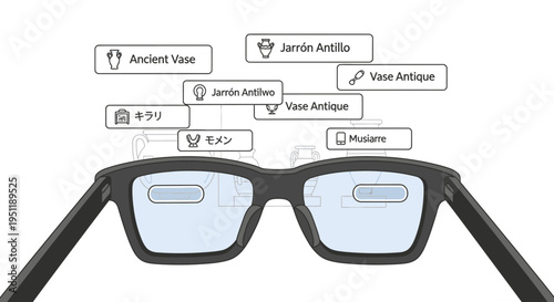 Augmented Reality Smart Glasses Displaying Real-Time Object Identification and Multilingual Translation for Enhanced Interaction and Information Access