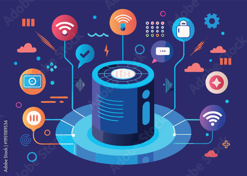 Innovative smart home device with smart speaker