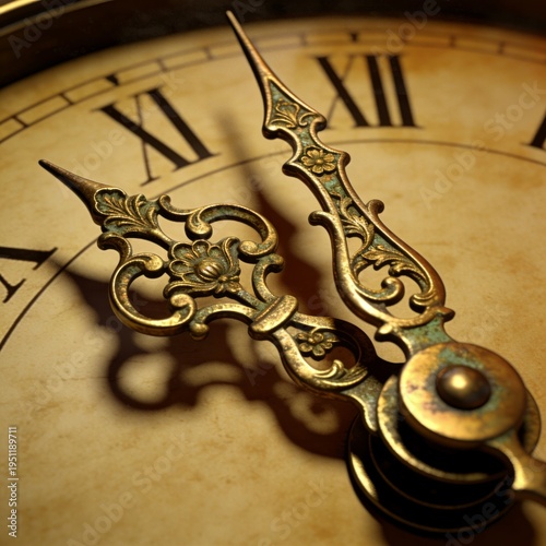 Victorian clock hands ornate clock hands