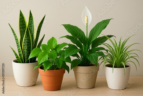 Air purifying indoor plants