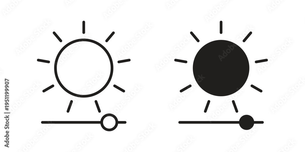 Φωτογραφία Brightness icon in line design