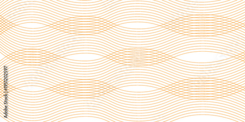 Yellow instant noodle, pasta and spaghetti texture with geometric wavy lines. Ramen, pasta vector pattern. Background abstract food illustration