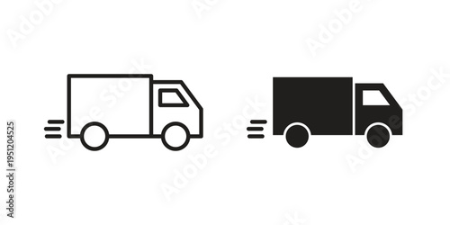 Delivery icon in line design. icon for website design, mobile app, ui