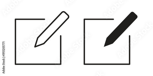 Edit button icon in line design. icon for website design, mobile app, ui