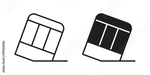 Eraser icon in line design. icon for website design, mobile app, ui