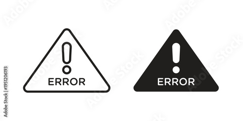 Error icon in line design. icon for website design, mobile app, ui