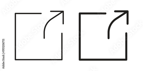 Export icon in line design. icon for website design, mobile app, ui