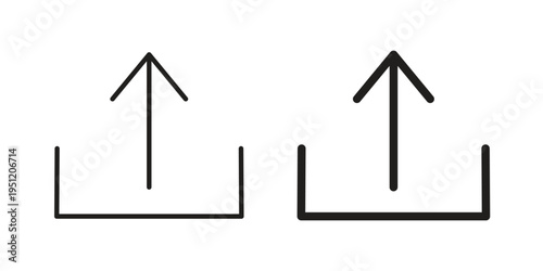 Export icon in line design. icon for website design, mobile app, ui