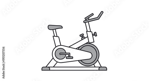 Stationary Exercise Bike Fitness Equipment.