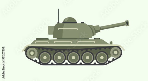 Military Tank Vehicle Armored Combat.