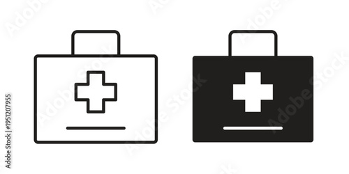 First aid icon in line design. icon for website design, mobile app, ui