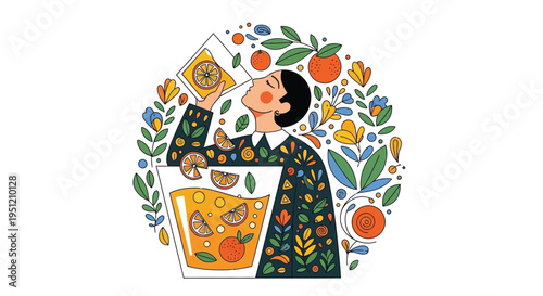 Woman healthy food vector