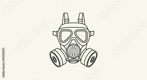 Gas Mask Protective Breathing Equipment.